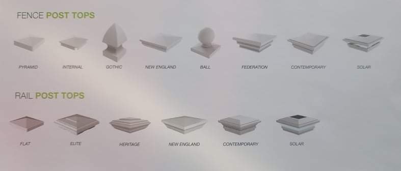 Vinyl fence caps